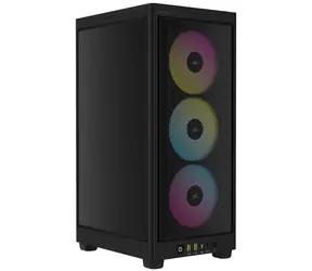 Corsair iCUE 2000D Airflow RGB černá / Mini-ITX / 2x USB 3.2 / USB-C / 4x 120mm / bez zdroje / prachové filtry