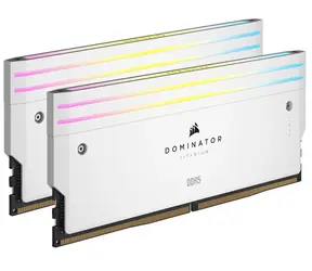 Corsair Dominator Titanium White 64GB (2x 32GB) DDR5 6000MHz bílá / CL30 / DIMM / XMP 3.0