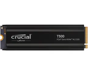 Crucial T500 Heatsink 1TB / M.2 SSD 2280 / PCIe 4.0 / 3D NAND TLC / R:7300MBs / W:6800MBs / 5y