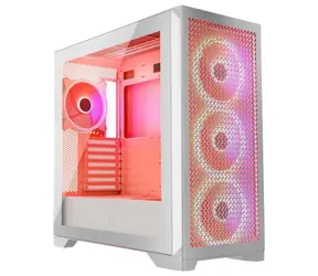 MODECOM Volcano Expanse T Apex ARGB bílá / ATX / 1x USB-C 3.2 / 2x USB 3.2 / 4x 140mm / bez zdroje / průhledná bočnice