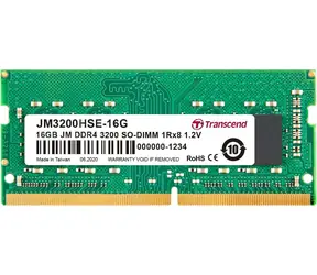 Transcend JetRam 16GB (1x16GB) 3200MHz / SODIMM / DDR4 / CL22 / 1.2V / 1Rx8