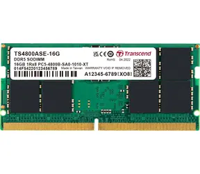 Transcend JetRam 16GB (1x16GB) 5600MHz / SODIMM / DDR5 / CL46 / 1.1V / 1Rx8