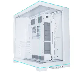 Lian Li O11D EVO RGB bílá / E-ATX / ATX / micro-ATX / mini-ITX / 2x USB-A 3.0 + USB-C / bez zdroje / průhledná bočnice (