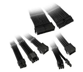 Kolink Prodlužovací sada opletených kabelů Core Adept černá