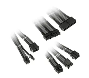 Kolink Prodlužovací sada opletených kabelů Core Adept černo-šedá