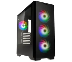 Kolink Unity Solar ARGB Mesh černá / E-ATX / 2x USB-A 3.0 / 4x 120mm / bez zdroje / průhledná bočnice