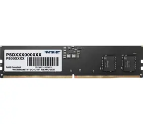 Patriot Signature 16GB (1x16GB) 5600MHz černá / DIMM / DDR5 / CL46 / On-Die ECC / Unbuffered / 1.1V