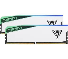 Patriot Viper Elite 5 RGB 32GB (2x16GB) 6200MHz bílá / DIMM / DDR5 / CL42 / On-Die ECC / Unbuffered / 1.35V