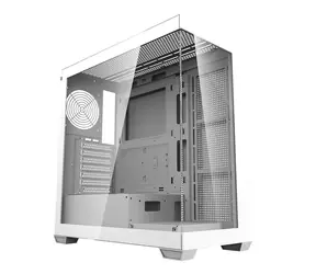 darkFlash DS900 bílá / ATX / bez větráků  / 2x USB-A / průhledná bočnice / bez zdroje