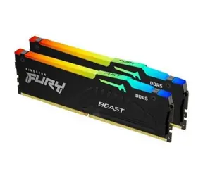 Kingston Fury Beast RGB 32GB (2x 16GB) DDR5 6400MHz / CL32 / DIMM / 1.4V / Non-ECC / Unbuffered / EXPO