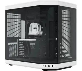 Hyte Y70 TG černo-bílá / E-ATX / 2x USB-A 3.2 / 1x USB-C 3.2 / průhledná bočnice / Riser kabel 