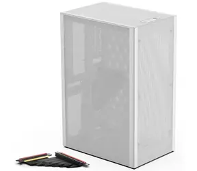 Ssupd Meshlicious Full Mesh bílá / Mini-ITX / 1x USB-A 3.0 / 1x USB-C 3.1 / bez zdroje 