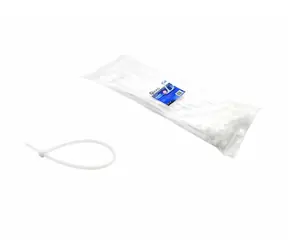 GEKO Stahovací pásky bílé s UV filtrem 120x2.5mm 100ks