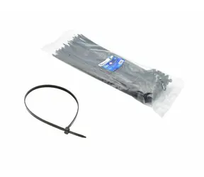 GEKO Stahovací pásky černé s UV filtrem 120x3.6mm 100ks