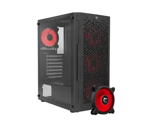 White Shark GCC-2302 BULLET BLACK + 4 Fan DASH černá / ATX / 5x 120/140mm & 3x 120mm / bez zdroje 