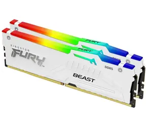 Kingston Fury Beast White RGB 32GB (2x 16GB) DDR5 6800MHz / CL34 / DIMM / XMP / 1.4V