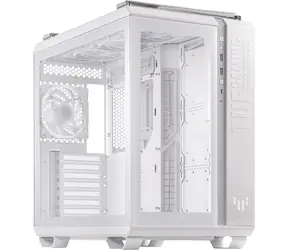 ASUS TUF Gaming GT502 Plus bílá / ATX / 4x 120mm ARGB / bez zdoje / průhledná bočnice
