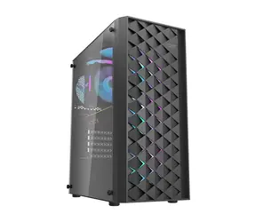 darkFlash DK351 černá / ATX / 4x 120 mm / 2x USB-A / průhledná bočnice / bez zdroje 