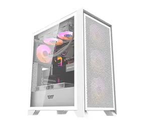 darkFlash DRX70 Mesh bílá / ATX / 4x 120 mm / 2x USB-A & 1x USB-C / průhledná bočnice / bez zdroje