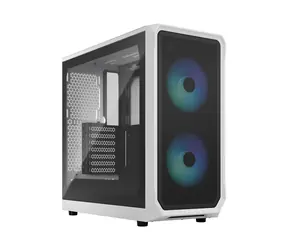 Fractal Design Focus 2 RGB černo-bílá / ATX / 2x USB 3.0 / 2x 140mm / bez zdroje / prachové filtry / průhledná bočnice