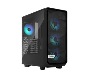 Fractal Design Meshify 2 Compact Lite RGB černá / ATX / 2x USB-A 3.2 / bez zdroje / průhledná bočnice / prachové filtry