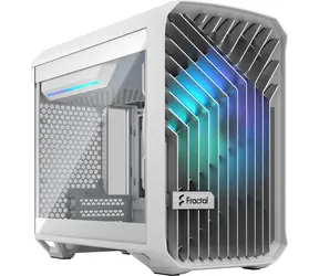 Fractal Design Torrent Nano RGB TG Clear Tint bílá / Mini-ITX / 2x USB-A 3.2 / 1x USB-C 3.2 / bez zdroje / prach filtry