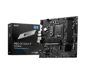 MSI PRO B760M-P DDR4 / B760 / LGA1700 / 4x DDR4 / PCIEx16 / GLAN / mATX
