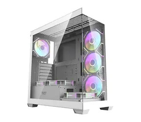 darkFlash DS900 bílá / ATX / 7x 120 mm / 1x USB-A / 1x USB-C / průhledná bočnice / bez zdroje 