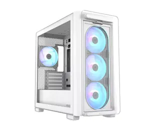 ASUS A23 PLUS bílá / mATX / 1x USB-C 3.2 / 2x USB-A 3.2 / 4x 120mm / bez zdroje / průhledná bočnice