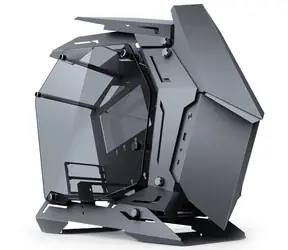 Jonsbo MOD3 Mini šedá / Micro-ATX / 1x USB-A 3.0 / 1x USB-C 3.0 / bez zdroje / průhledná bočnice 