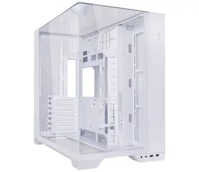 Lian Li O11 Vision Compact bílá / E-ATX / ATX / micro-ATX / 2x USB 3.0 + USB-C / bez zdroje / průhl. bočnice