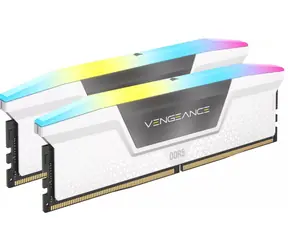 Corsair Vengeance RGB White 32GB (2x 16GB) DDR5 6400MHz / CL36 / DIMM / XMP / 1.35V