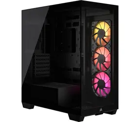 Corsair 3500X ARGB černá / E-ATX / 2x USB-A 3.2 / 1x USB-C 3.2 / 3x 120mm / bez zdroje / průhledná bočnice