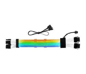 Sharkoon Light Cable SHARK XTend bílá / 300mm / (8+8)