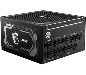 MSI MAG A1000GL PCIE5 černá / 1000W / 135mm / ATX3.1 / aktivní PFC / 80PLUS Gold 