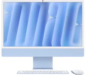 Apple iMac 24 M4 (2024) modrá / 24" 4.5K / Apple M4 / 16GB / 256GB SSD / Apple 10-Core / macOS