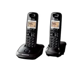 Rozbaleno - Panasonic KX-TG2512FXT TwinPack / přenosný telefon / CLIP / paměť na 50 jmen / černý / rozbaleno