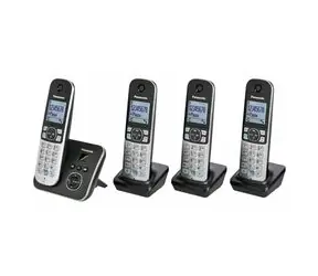 Rozbaleno - Panasonic KX-TG6824GB +3 sluchátka/Bezdrátový analogový telefon /DECT/ 1.8" displej/tel. seznam 100 záznamů  / rozbaleno