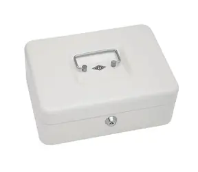 WEDO 250 Přenosná pokladna bílá / 5 přihrádek / 1 spona / uzamykatelná