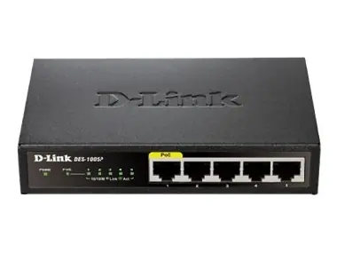 D-Link DES-1005P / 5x RJ-45 100M