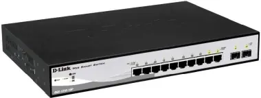 D-Link DGS-1210-10P / 10-port Gigabit PoE Smart Switch / 8x gigabit / 2x gigabit/SFP