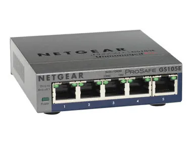 NETGEAR PLUS SWITCH  5xGbE / mngt. via PC utility / monitoring via WEB