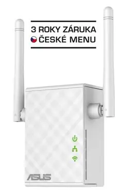 ASUS RP-N12 / WiFi repeater a multimediální most, 802.11n až 300 Mbps, WPS, 1x LAN, Roaming assist 