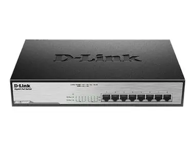 D-Link DGS-1008MP / Switch / 8-port 10/100/1000 Mbps / 8x PoE+