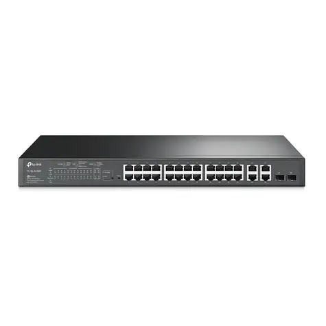 TP-Link T1500-28PCT (TL-SL2428P) / Switch / 12.8 Gbps / 24x LAN / 2x GLAN / 2x Gigabit SFP / PoE+