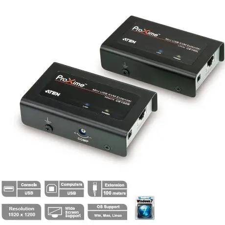 ATEN CE-100 / Mini  USB Console Extender 