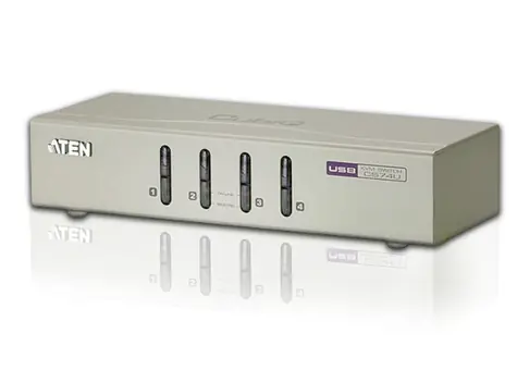 ATEN CS-74U / 4-port KVM USB / audio 2.1 / včetně kabelů 