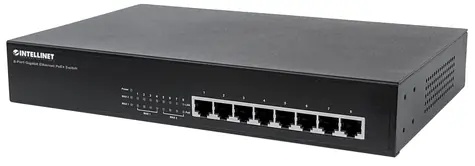 Intellinet Switch 8x GE Desktop PoE+ / 8-port / 1000 Mbps / 8x PoE+ / 19