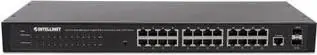Intellinet Switch 16 GE Web-Managed Rackmount 2x SFP / 24-port / 1000 Mbps / 19