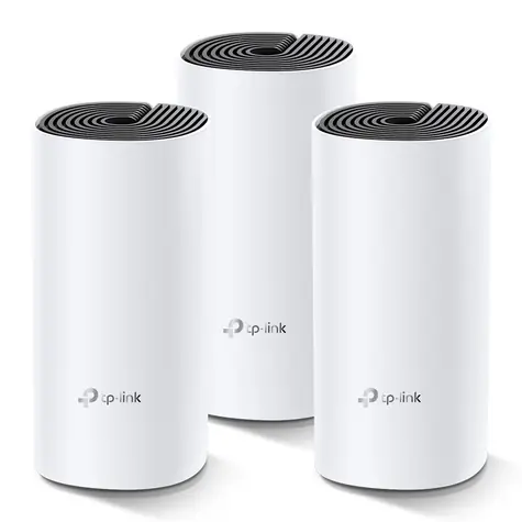 TP-Link Deco M4 3-pack / WiFi systém MESH AC1200 / Dual-Band / 300+867 MHz 